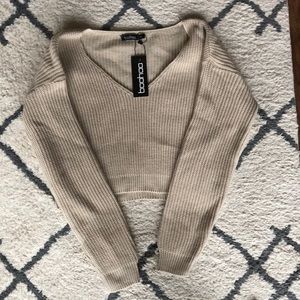 Boohoo Cropped Sweater